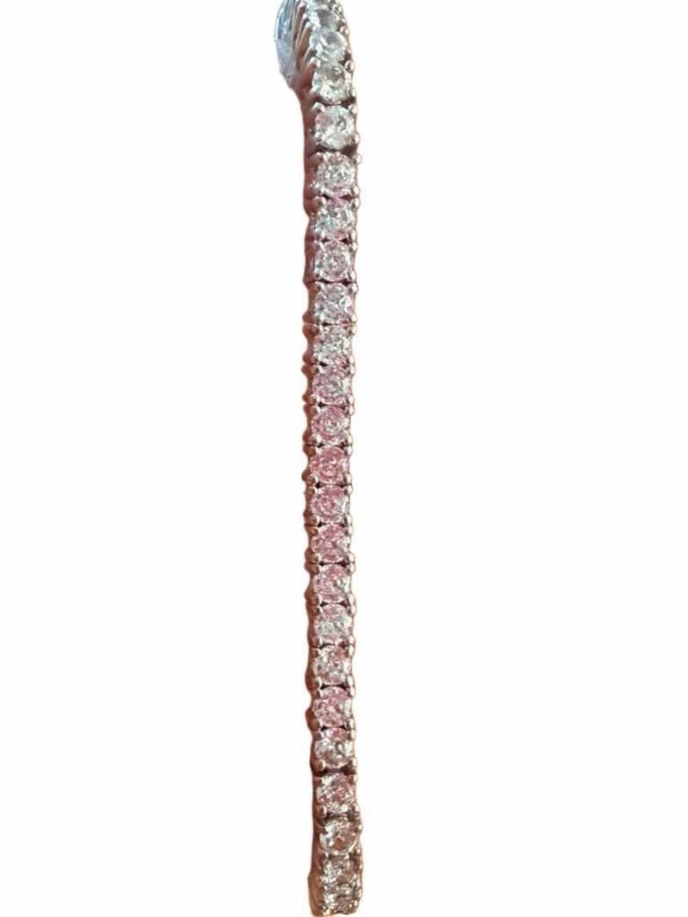 CZ 925 Vietnam Sterling Silver Round Cut CZ Tennis Bracelet